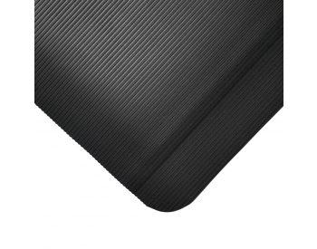 Foto - Černá gumová protiúnavová průmyslová rohož - 90 x 60 x 1 cm