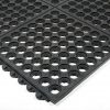 Foto - Černá gumová protiskluzová protiúnavová průmyslová modulární rohož Fatigue - 90 x 90 x 1,8 cm