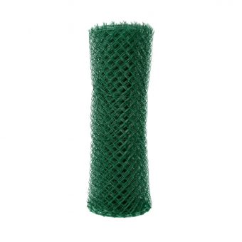 Čtyřhranné pletivo IDEAL PVC ZAPLETENÉ 100/55x55/15m -1,65/2,5mm, zelené