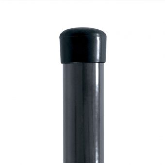 Sloupek kulatý IDEAL Zn + PVC 2600/48/1,5mm RAL 7016, bez příchytky napínacího drátu